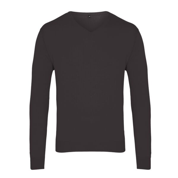 Premier Knitted Cotton Acrylic V Neck Sweater Thumbnail