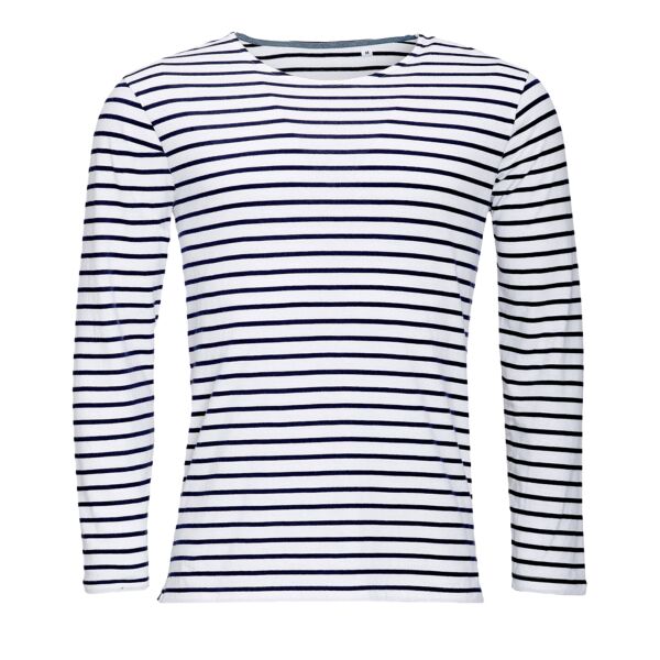 SOL'S Marine Long Sleeve Striped T-Shirt Thumbnail